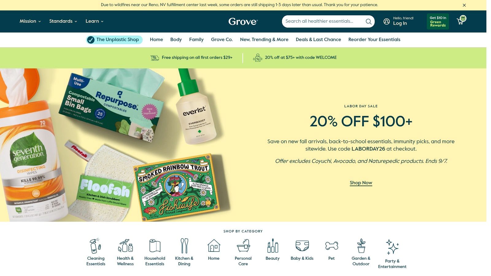 Grove Collaborative Cleaning Starter Set (Floor Cleaner Starter Set example)